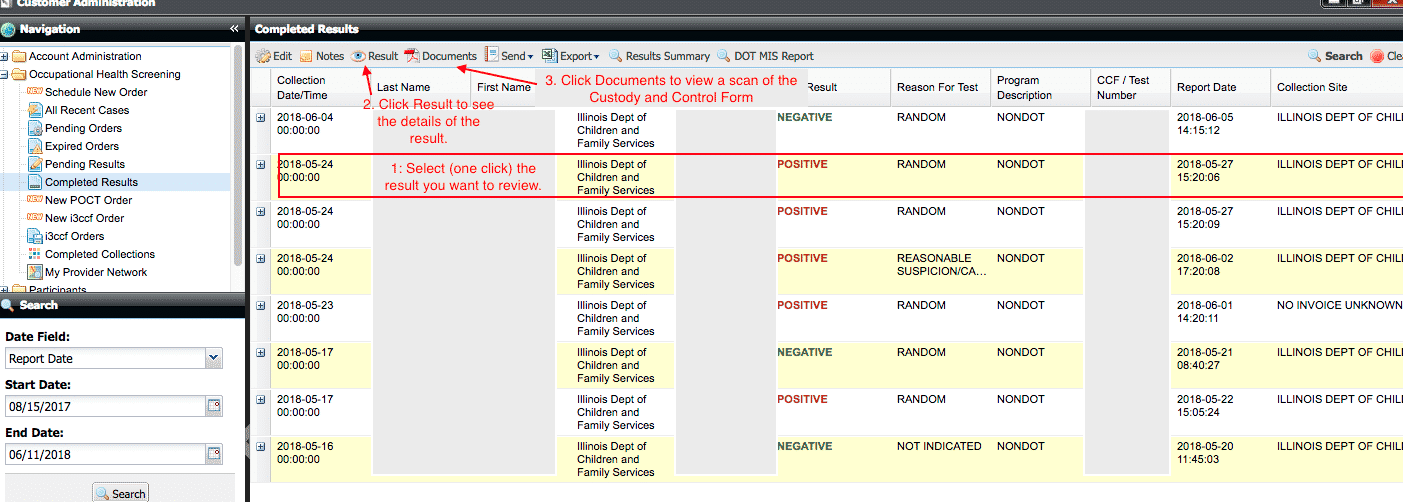 form individual oral 5 test DCFS Training InOut Drug Collection Test Labs form individual oral 5 test DCFS Training InOut Drug Collection Test Labs